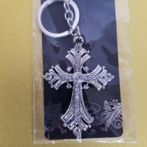 Diamond Cross Keychain 💎 NEW
